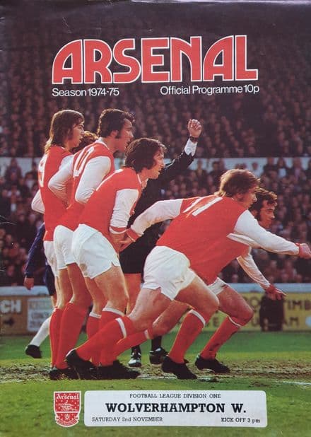 Arsenal v Wolverhampton Wanderers, Div 1 (1974, Nov 2nd)