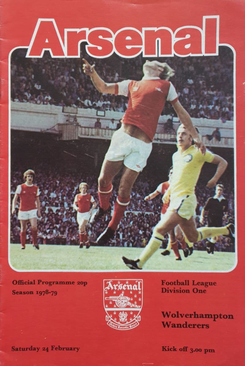 Arsenal v Wolverhampton Wanderers, Div 1 (1979, Feb 24th)