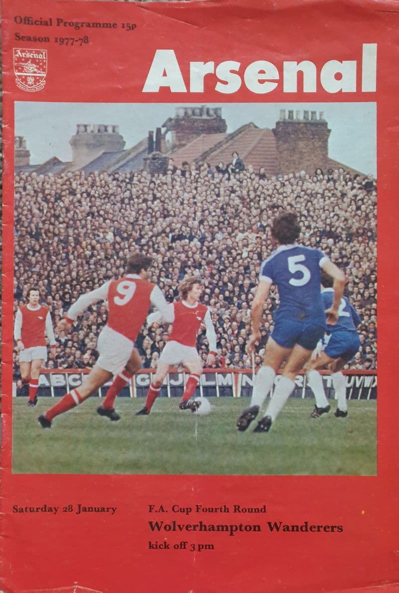Arsenal v Wolverhampton Wanderers, FA Cup (1978, Jan 28th)