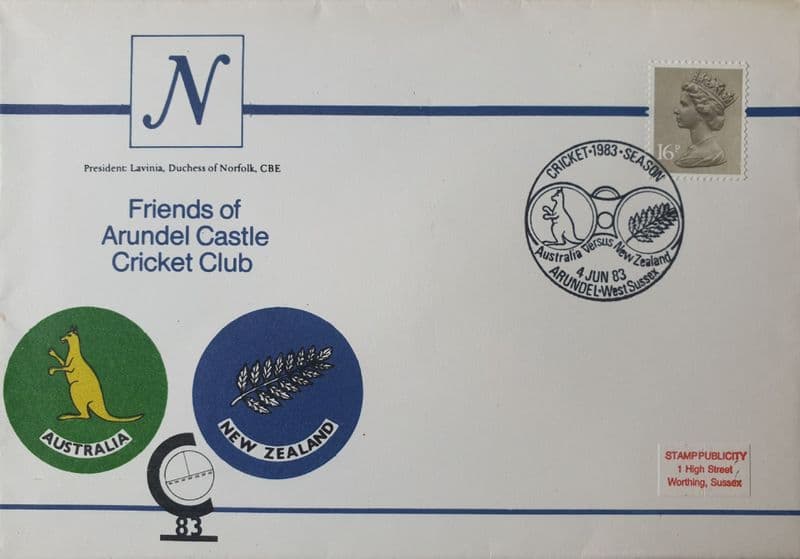Arundel Australia v New Zealand Cover (1983, Jun 4th)