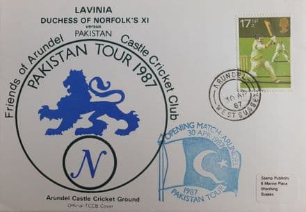 Arundel Pakistan Tour Cover (1987, Apr 30th)