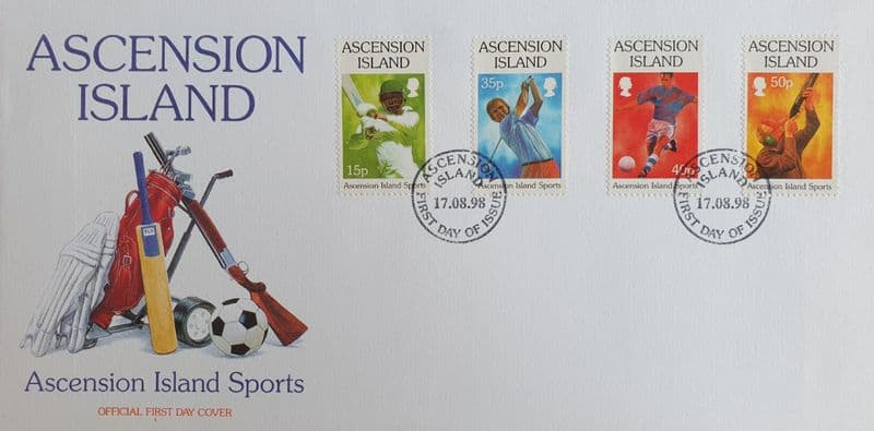 Ascension Island Sports FDC (1998)