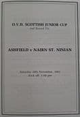Ashfield v Nairn St Ninian, OVD Scottish Junior Cup (1992, Nov 28th)