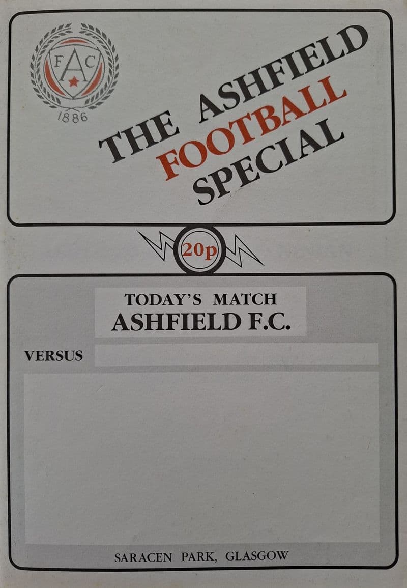 Ashfield v Nairn St Ninian, OVD Scottish Junior Cup (1992, Nov 28th)