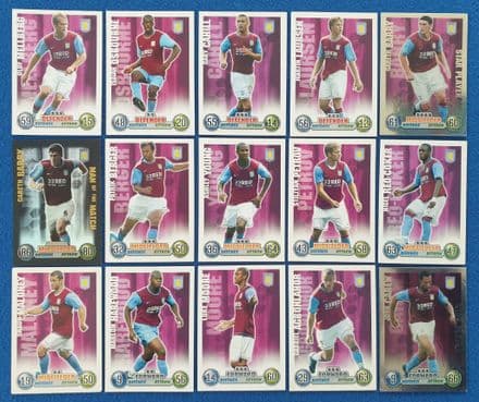 Aston Villa, Match Attax Cards x 15 (2007-08)