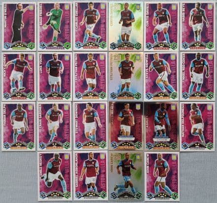 Aston Villa, Match Attax Cards x 22 (2009-10)