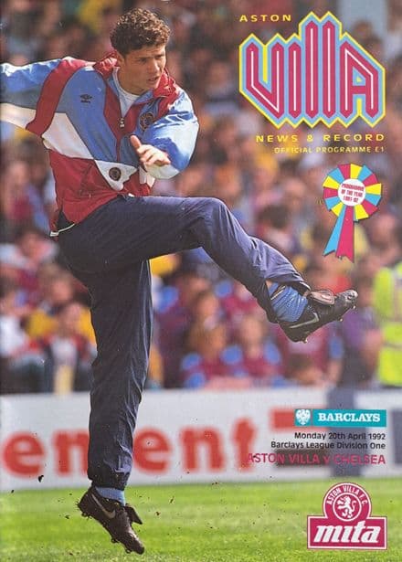 Aston Villa v Chelsea, Div 1 (1992, Apr 20th)