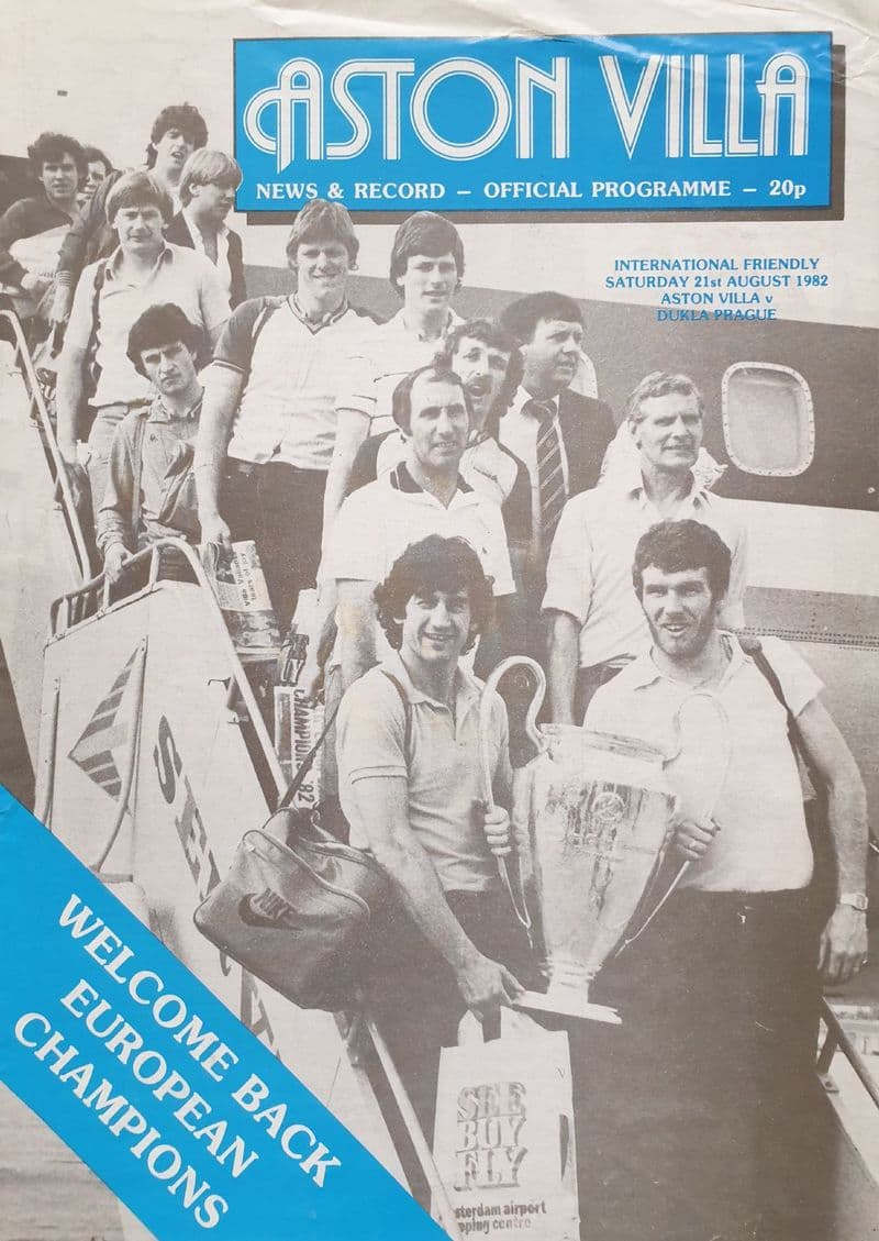 Aston Villa v Dukla Prague (1982, Aug 21st)