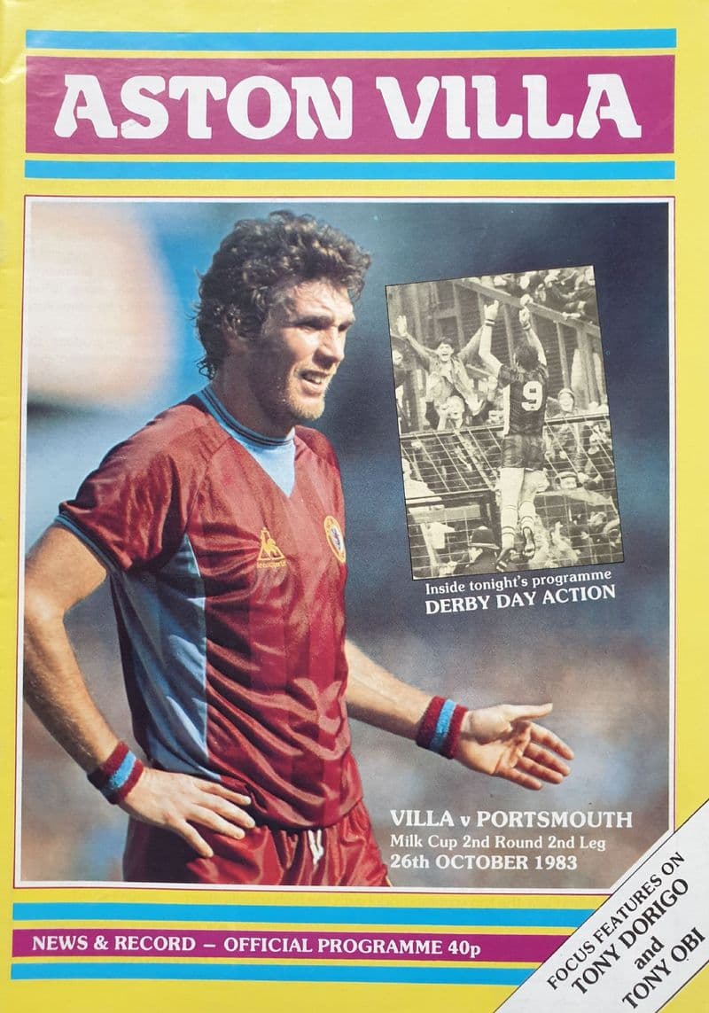 Aston Villa v Portsmouth, Milk Cup (1983, Oct 26th)