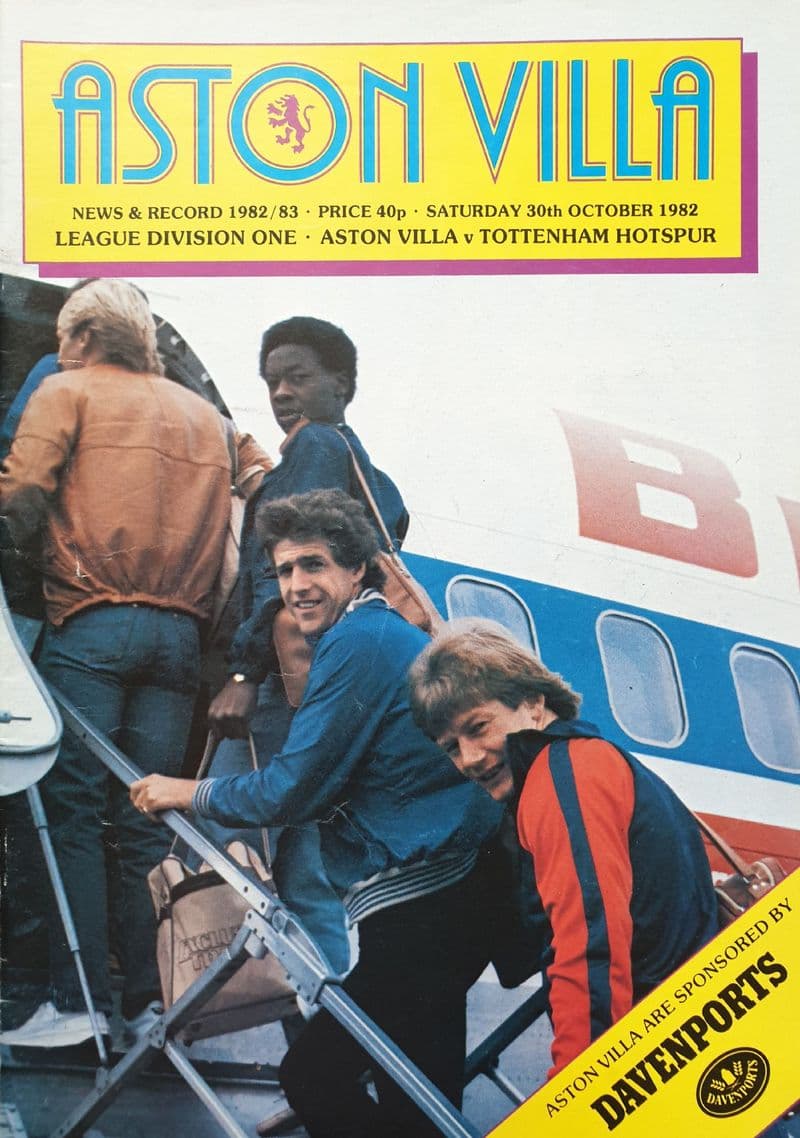 Aston Villa v Tottenham, Div 1 (1982, Oct 30th)