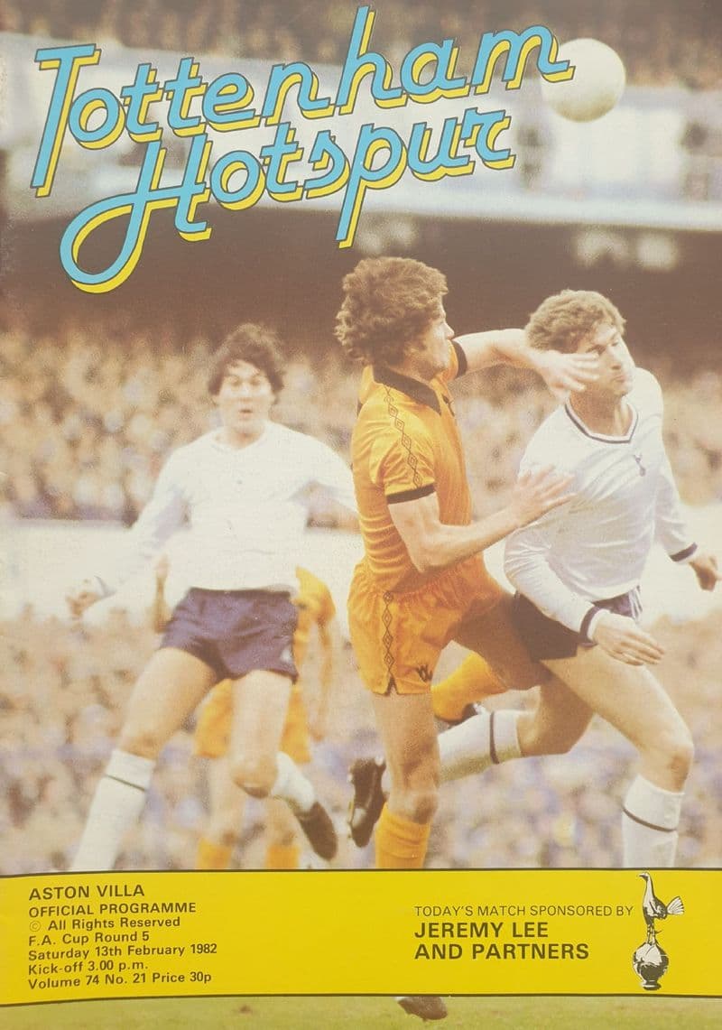 Aston Villa v Tottenham, FA Cup (1982, Feb 13th)