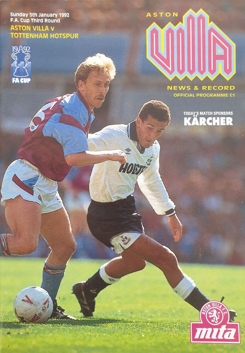 Aston Villa v Tottenham, FA Cup (1992, Jan 5th)