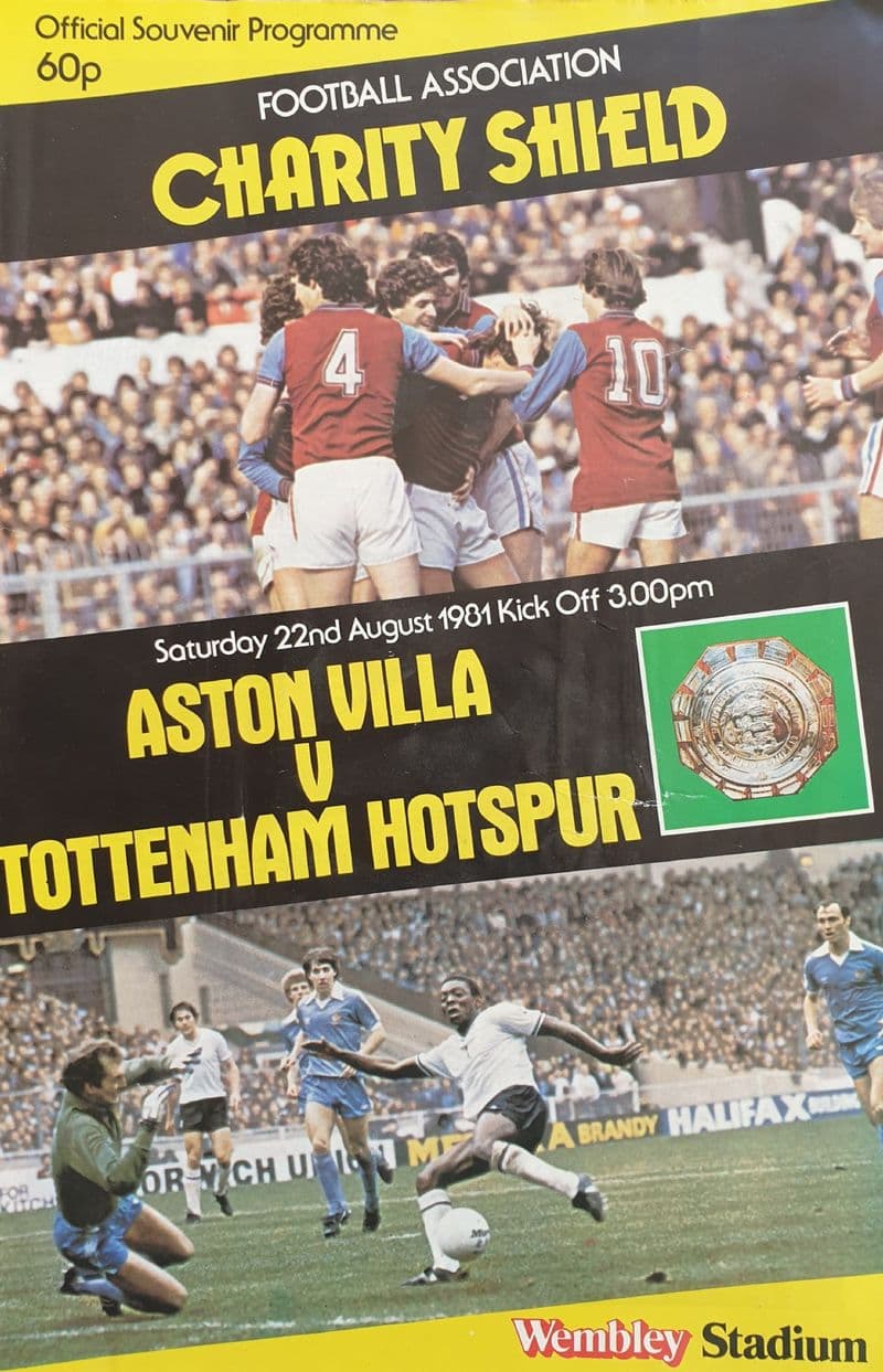 Aston Villa v Tottenham Hotspur, Charity Shield (1981, Aug 22nd)