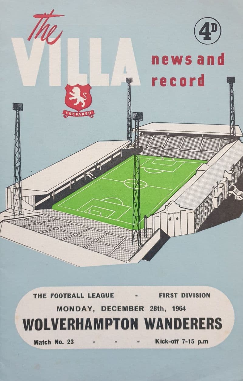 Aston Villa v Wolves, Div 1 (1964, Dec 28th)