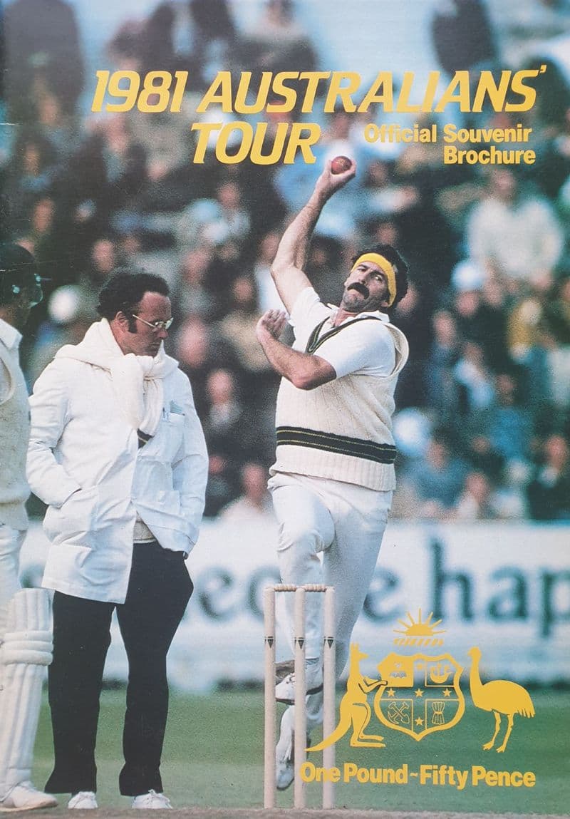 Australia Tour to England Official Brochure (1981)