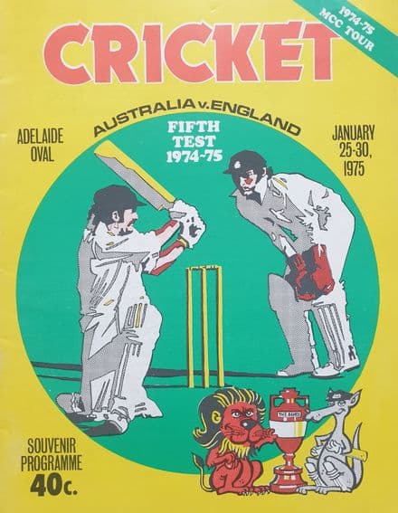 Australia v England (1975, Jan 25th-30th) 5th Test