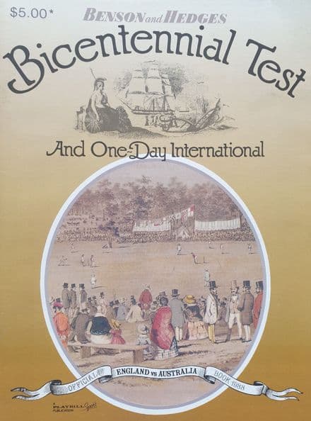 Australia v England (1988, Jan 29th-Feb 2nd) Bicentennial Test