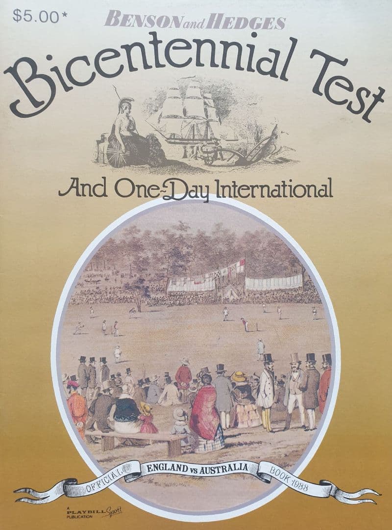 Australia v England (1988, Jan 29th-Feb 2nd) Bicentennial Test