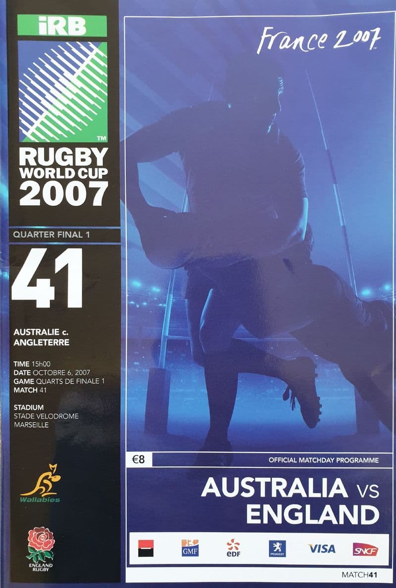 Australia v England (2007, Oct 6th) RWC QF