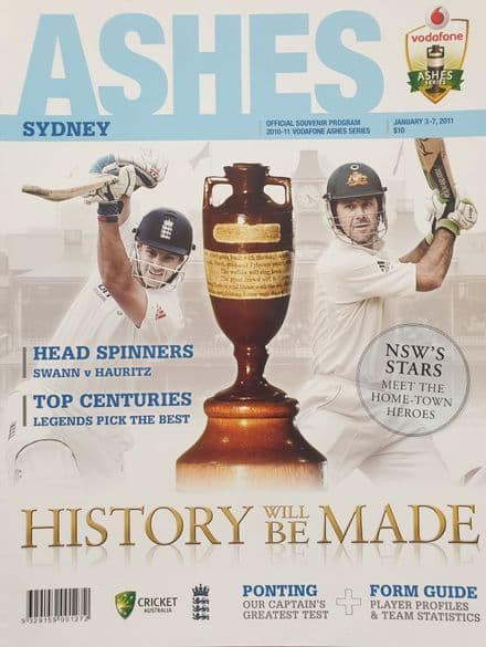 Australia v England (2011, Jan 3rd-7th) 5th Test