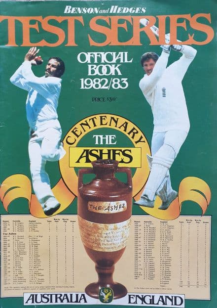 Australia v England Test Programme (1982-83)