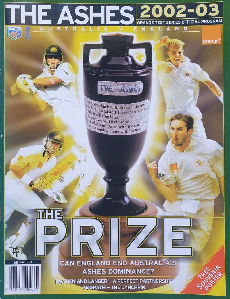 Australia v England Test Programme (2002-3)