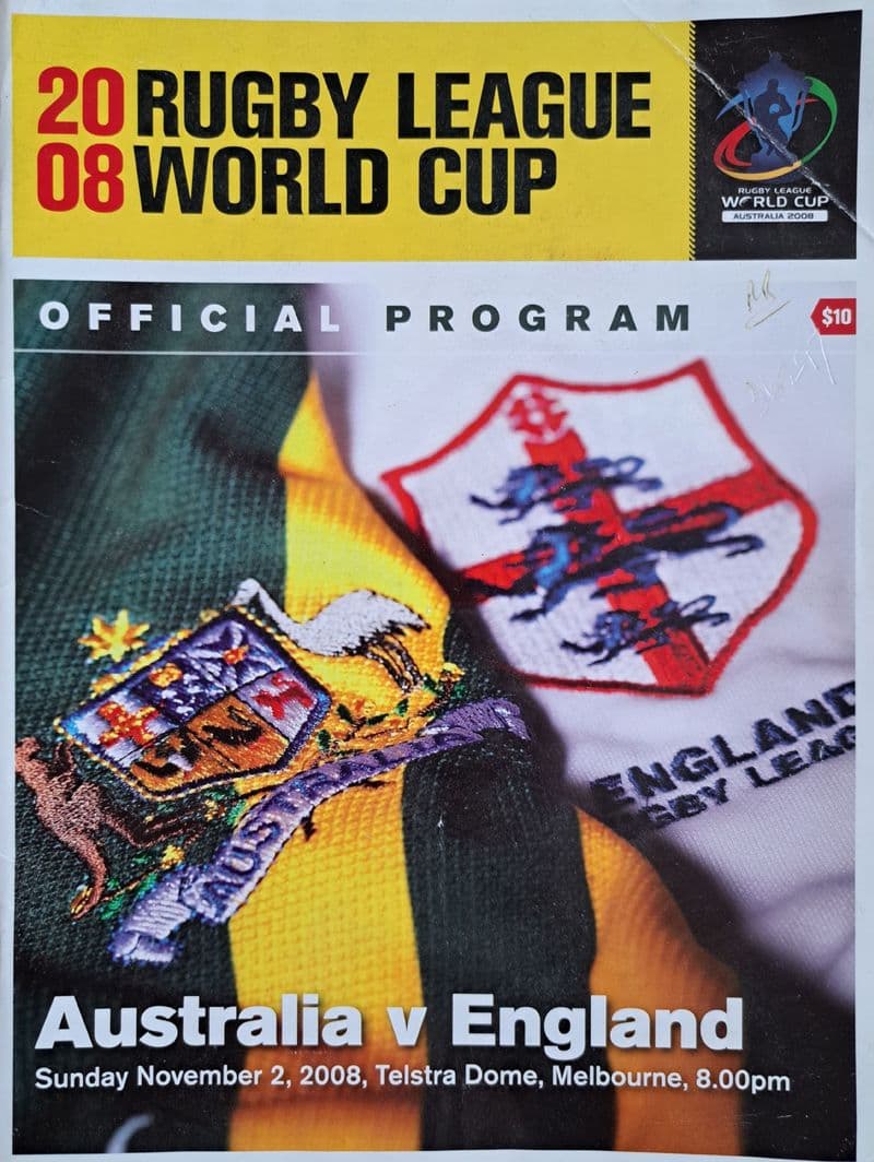 Australia v England, World Cup Final (2008, November 2nd)