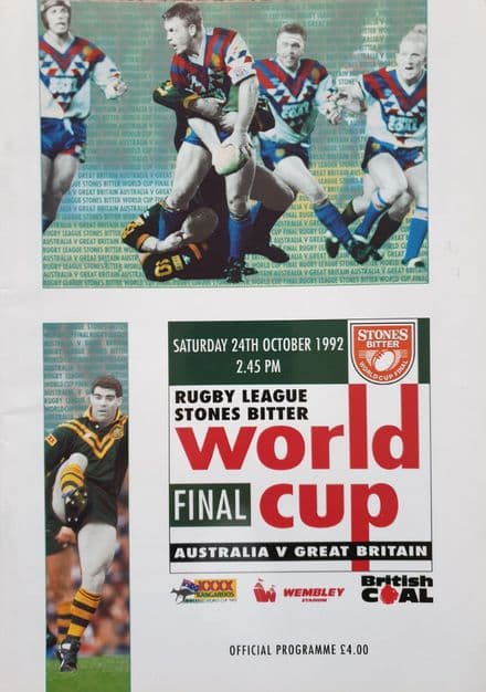 Australia v Great Britain, World Cup Final (1992, Oct 24th)