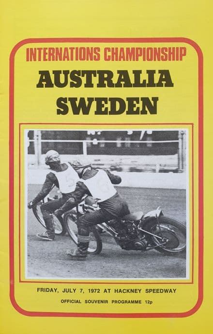 Australia v Sweden (1972, Jul 7th)