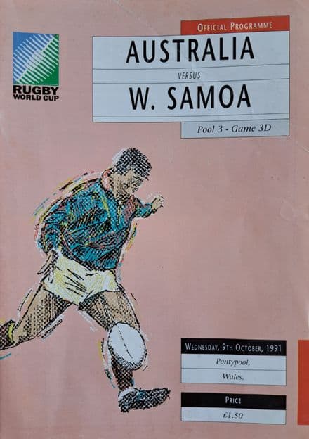 Australia v W Samoa (1991, Oct 9th) RWC