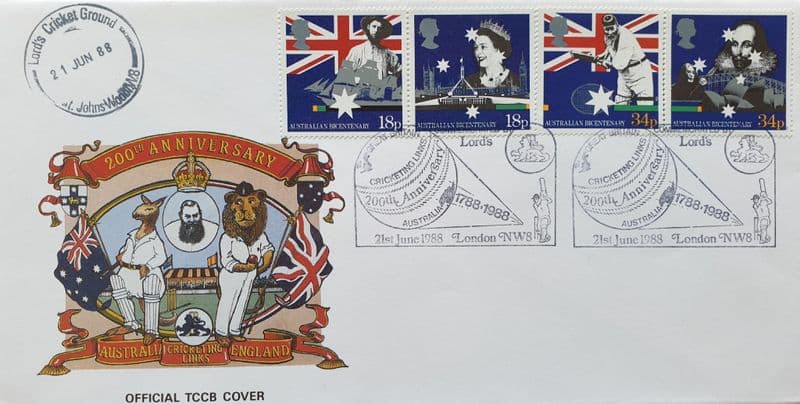 Australian Bicentenary 1988 FDC (TCCB)