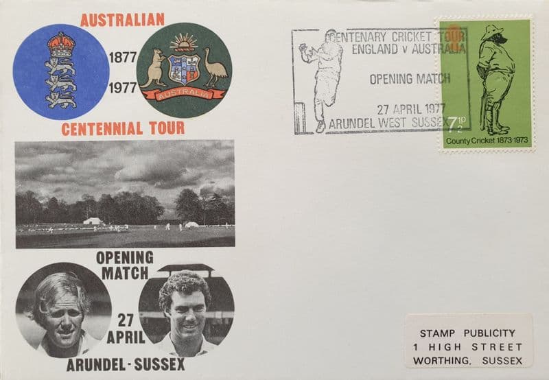 Australian Centennial Tour FDC (1977) Arundel