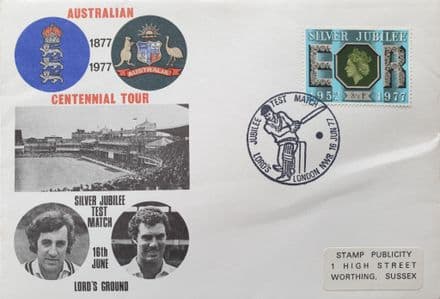 Australian Centennial Tour FDC (1977) Lord's Test