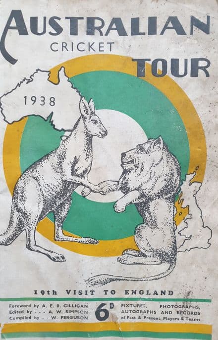 Australian Cricket Tour 1938 ed. by AW Simpson