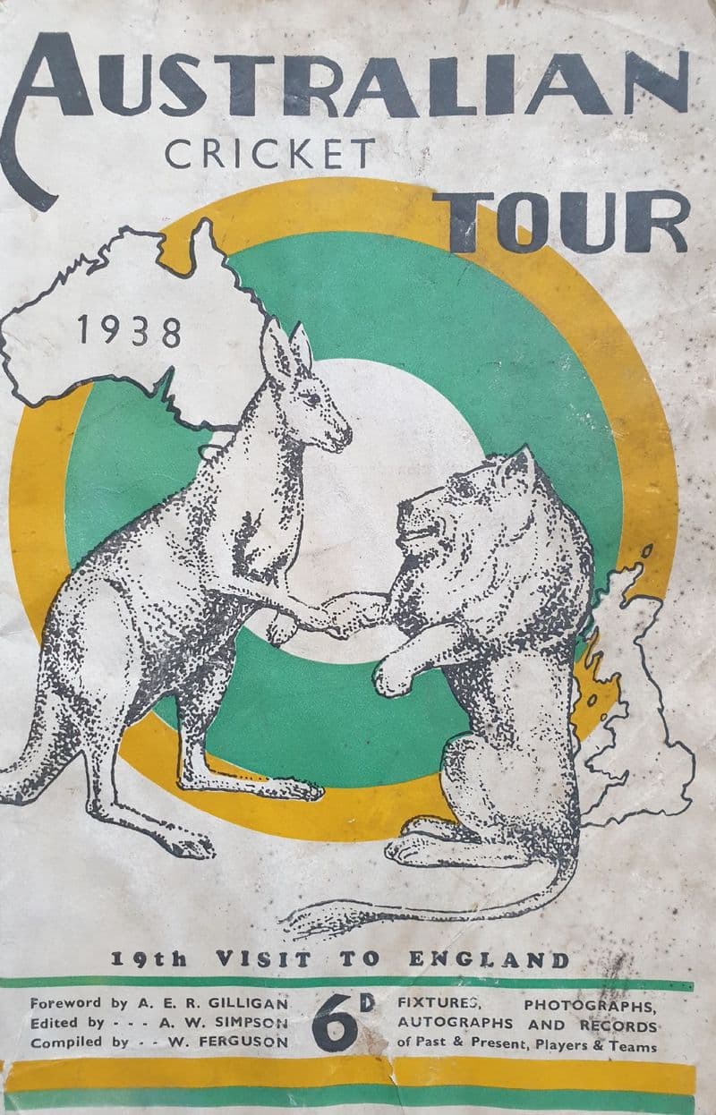 Australian Cricket Tour 1938 ed. by AW Simpson