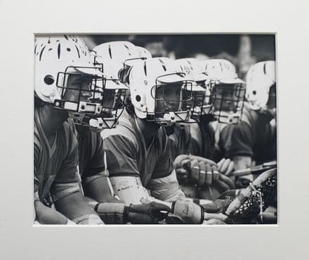 Australian Lacrosse Team Black and White Photo (1976)