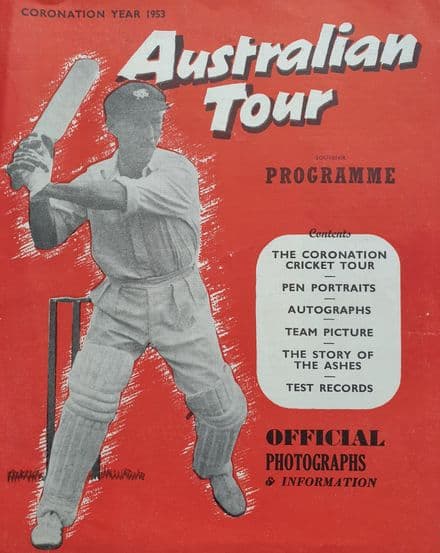 Australian Tour Souvenir Programme (1953)