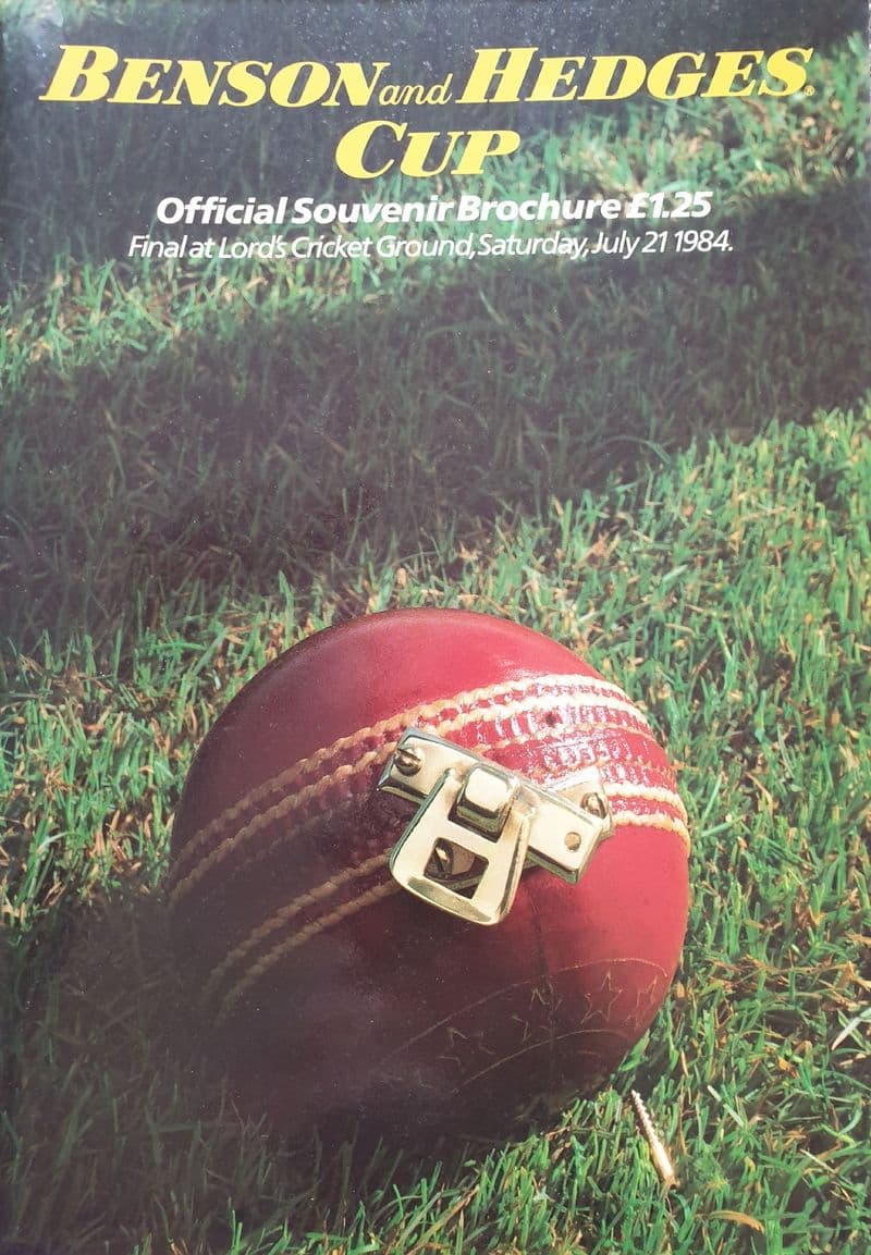 B&H Cup Final (1984, Jul 21st) plus Scorecard