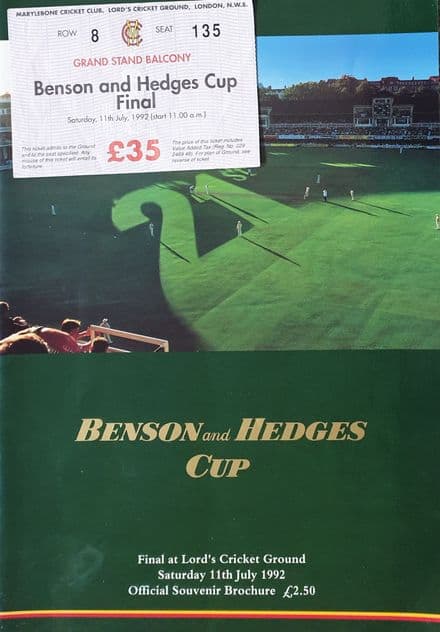 B&H Cup Final (1992, Jul 11th)