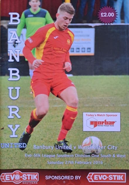 Banbury United v Winchester City, Evo-Stik Lge (2016, Feb 27th)