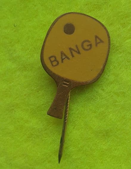 Banga Yellow Enamel Stick Pin Badge