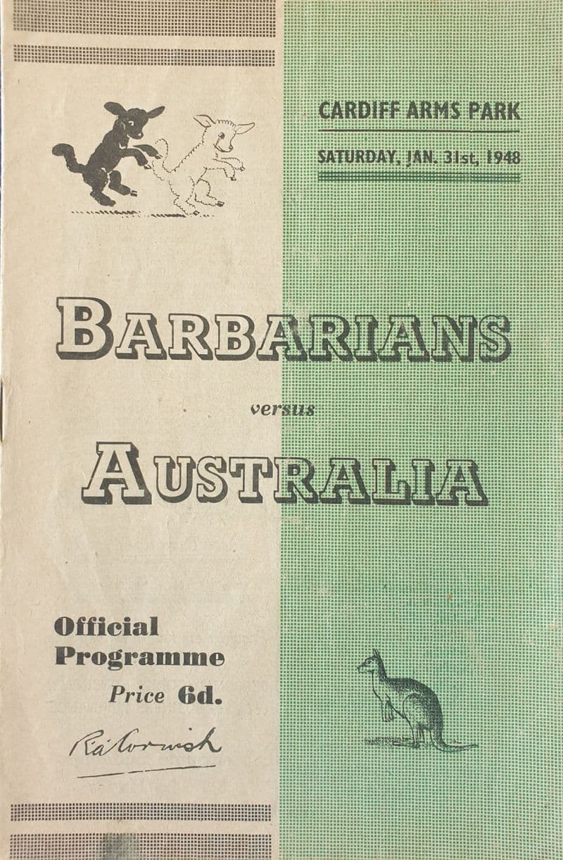 Barbarians v Australia (1948, Jan 31st)