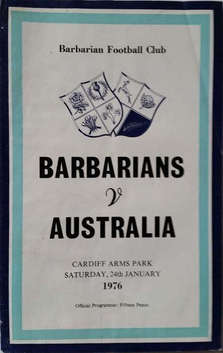 Barbarians v Australia (1976, Jan 24th)