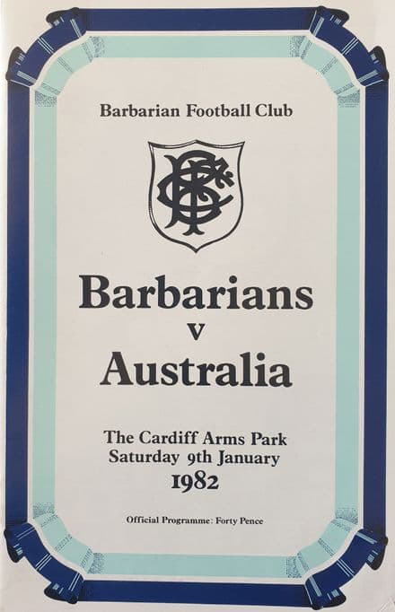Barbarians v Australia (1982, Jan 9th)