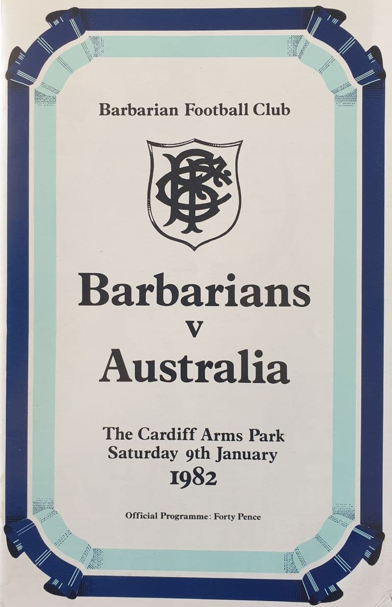 Barbarians v Australia (1982, Jan 9th)