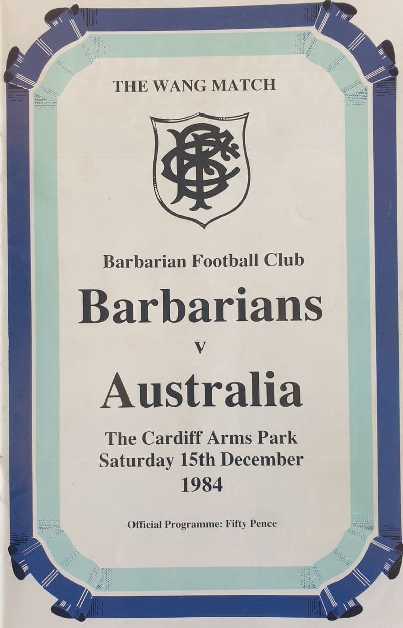 Barbarians v Australia (1984, Dec 15th)