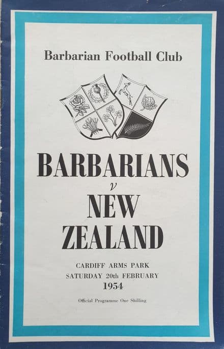 Barbarians v New Zealand (1954, Feb 20th)
