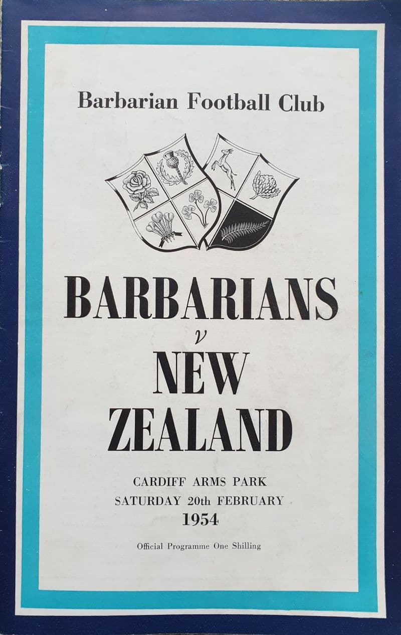 Barbarians v New Zealand (1954, Feb 20th) Good Copy