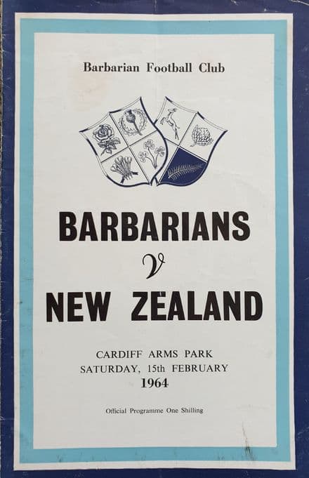 Barbarians v New Zealand (1964, Feb 15th)