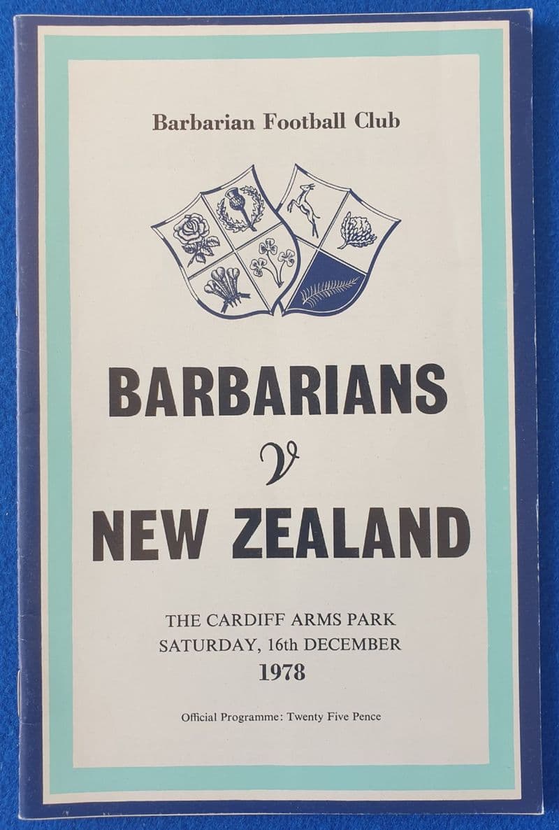 Barbarians v New Zealand (1978, Dec 16th) V GOOD